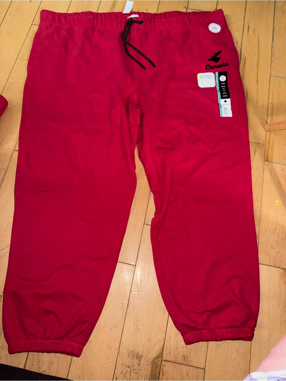 Canada Red Jogger Sweatpants with Drawstring plus size 4x